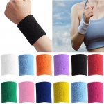 Men & Women Sports Sweatband Terry Cloth Wrist Sweat Bands Tennis Squash Badminton Basketball Wristband Gym Crossfit Wrist Wraps