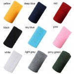 Men & Women Sports Sweatband Wrist Sweat Bands Tennis Squash Badminton Basketball Wristband Gym Crossfit Wrist Wraps