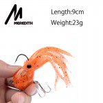 Meredith FISHING  23g 9cm long tail soft lead Octopus fishing lures   Retail