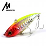 Meredith Fishing Rattlesnake Lures 1pcs 18g 7.5cm VIB Lures Fishing Vibration For All Water Levels wobblers Hooks  Carp Fishing