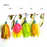 Metal lure 1pcs/lot wobblers sinking  Fishing Lure Spinnerbait 17g Colorado Willow Blades Flash Chartreuse