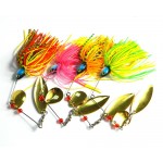 Metal lure 1pcs/lot wobblers sinking  Fishing Lure Spinnerbait 17g Colorado Willow Blades Flash Chartreuse