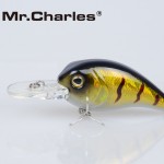 Mr.Charles CMC002  fishing lures  ,52mm/10g 0-1.2m floating assorted different colors,crank