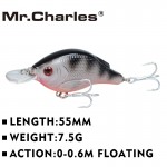 Mr.Charles CMC010  fishing lures  ,55mm/7.5g  shad, assorted different colors