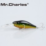 Mr.Charles CMC011  fishing lures  ,58mm/10g 0-1.8m floating assorted swimbait crankbaits