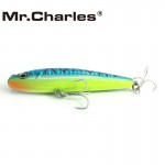 Mr.Charles CMC028  fishing lures  ,90mm/15.5g Surface floating shad, assorted different colors