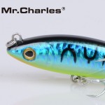 Mr.Charles CMC028  fishing lures  ,90mm/15.5g Surface floating shad, assorted different colors