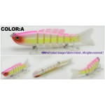 Mr.Charles CMCS 062  fishing lures,80mm/14g singking quality professional 7 Segment Swimbait Crankbait Hard Bai