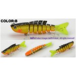 Mr.Charles CMCS 062  fishing lures,80mm/14g singking quality professional 7 Segment Swimbait Crankbait Hard Bai