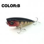 Mr.Charles CMCS 144   fishing lures  assorted colors, popper 50mm 5g, Floating,topwater,hard bait lure