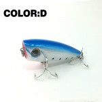 Mr.Charles CMCS 144   fishing lures  assorted colors, popper 50mm 5g, Floating,topwater,hard bait lure