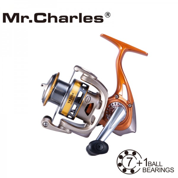 Mr.Charles YA2000-5000 line capacity 2016 New Quality Orange 7BB+RB Spinning Fishing Reel Carp Fishing Wheel Spinning Reel