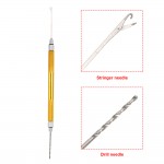 Multiple Color Aluminum Boilie Needle with Drill Carp Fishing Baiting Tool / Hair Rig Fishing Tackle Accessory Tool