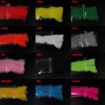 Multiple color Fly Tying Egg Yarn Glow Bug Yarn Fiber Baitfish Lure Parachute Fly Tying Material Pink Yellow Orange Black color