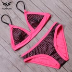 NAKIAEOI 2017 Sexy Bikinis Women Swimwear Push Up Swimsuit Bandeau Brazilian Bikini Set Summer Beach Bathing Suits Swim Wear 