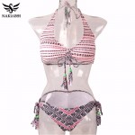 NAKIAEOI Sexy Handmade Crochet Bikini 2017 Summer Beachwear Brazilian Bikini Set Swimwear Women Swimsuit Bathing Suit Swim XL