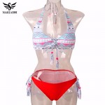 NAKIAEOI Sexy Handmade Crochet Bikini 2017 Summer Beachwear Brazilian Bikini Set Swimwear Women Swimsuit Bathing Suit Swim XL