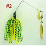 NEW STYLE 4pcs 17.4g 0.61oz spinner bait fishing lure spoon Fresh Water Shallow Water Bass Minnow spinnerbait lures