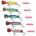 NOEBY NBL9439 Popper Lure 130mm 50g Top Water With France VMC Hook Leurre Souple Shad  Pesca De Peche 