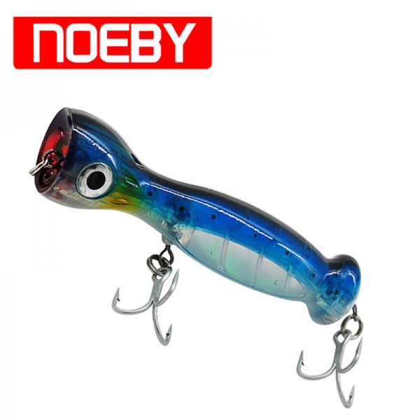 NOEBY NBL9439 Popper Lure 130mm 50g Top Water With France VMC Hook Leurre Souple Shad  Pesca De Peche 