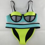 Neoprene Bikinis Swimwears Women New Summer 2017 Sexy Swimsuit Bath Suit Push Up Bikini set Bathsuit CIKINI TA03b Cikini