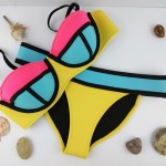 Neoprene Bikinis Swimwears Women New Summer 2017 Sexy Swimsuit Bath Suit Push Up Bikini set Bathsuit CIKINI TA03b Cikini