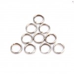 New 100Pcs/Lot Stainless Steel Split Rings for Blank Lures Crank bait Hard Bait carp Fishing Spoon Tools Double Loop 4mm 5mm 7mm