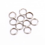 New 100Pcs/Lot Stainless Steel Split Rings for Blank Lures Crank bait Hard Bait carp Fishing Spoon Tools Double Loop 4mm 5mm 7mm