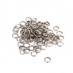 New 100Pcs/Lot Stainless Steel Split Rings for Blank Lures Crank bait Hard Bait carp Fishing Spoon Tools Double Loop 4mm 5mm 7mm