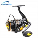 New 12+1BB 5.5:1 Metal Spinning Fishing Reel Peche Fish Wheel Spinning Reel Fishing Tackle 2000 - 7000