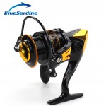 New 12+1BB 5.5:1 Metal Spinning Fishing Reel Peche Fish Wheel Spinning Reel Fishing Tackle 2000 - 7000