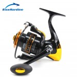 New 12+1BB 5.5:1 Metal Spinning Fishing Reel Peche Fish Wheel Spinning Reel Fishing Tackle 2000 - 7000