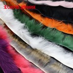 New 12colors crosscut Rabbit Zonker Strips Wide 5mm/ Genuine fly tying Rabbit hair Fur strip/ hare Rabbit Dubbing Fiber material