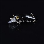 New 1pcs 4.5CM/4G Laser Hard Crank Fishing Lure Crankbait Treble Hooks 3D Eyes Bait Fishing Tackle