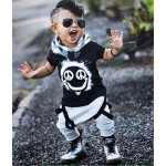 New 2017 fashion baby boy clothes cotton cartoon short-sleeved t-shirt+pants infant clothes 2pcs suit baby boys clothing sets