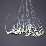 New 30pcs/pack Luminous Fishing Hook 12-18# Barbed Hooks Pesca Tackle Accessories High Carbon Steel fishing Hooks Agrafe Line