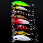 New 48pcs lot Fishing Lures Mixed 5 Model Minnow Lure Artificial Quality Professional Crankbait Wobblers Fishing Tackle pesca