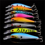 New 48pcs lot Fishing Lures Mixed 5 Model Minnow Lure Artificial Quality Professional Crankbait Wobblers Fishing Tackle pesca