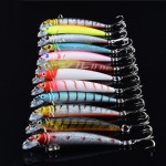 New 48pcs lot Fishing Lures Mixed 5 Model Minnow Lure Artificial Quality Professional Crankbait Wobblers Fishing Tackle pesca