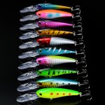 New 48pcs lot Fishing Lures Mixed 5 Model Minnow Lure Artificial Quality Professional Crankbait Wobblers Fishing Tackle pesca