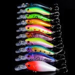 New 48pcs lot Fishing Lures Mixed 5 Model Minnow Lure Artificial Quality Professional Crankbait Wobblers Fishing Tackle pesca