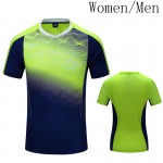 New Badminton Sportswear Quick Dry badminton shirt Women/Men , table tennis shirt , sports T Shirts 1012