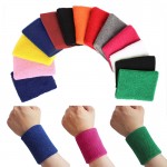 New Cotton Unisex Sport Sweatband Wristband Basketball Wrist Protector Running Badminton Basketball Brace Terry Cloth Sweat Band