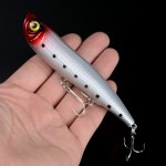 New Lifelike Fishing Topwater Floating Popper Poper Lure Hooks  Fishing Tackle Hard Baits 10.5cm 16g 3D Eyes  Pesca