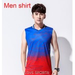 New MY Badminton team Men's badminton shirt sleeveless , sports Children Badminton sleeveless T-shirt , Lee C W Jerseys 2116-1