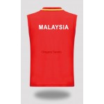 New Malaysia 2016 Big Game badminton Men's wear sets with MY Flag, player sleeveless sports clothes, badminton wear Y36173