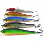 New Minnow Fishing Lures 8cm 5.5g 8# Hooks Fish Minnow Lure Tackle Hard Bait Pesca Wobbler Artificial Swim bait YE-26