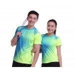 New Quick Dry breathable badminton shirt Women / Men badminton table tennis shirt , sports sleeve T Shirts 1002