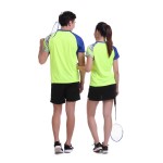 New SEA PLANETSP Sportswear sweat Quick Dry breathable badminton shirt , Women/Men table tennis clothes team Gym yellow T Shirts