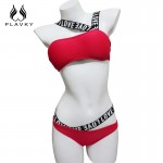 New Swimwear Women Push up Bikini Sexy Ladies Bandage Swimsuit Love Letter Printed Girl Beach Wear Bandeau Bikini Set